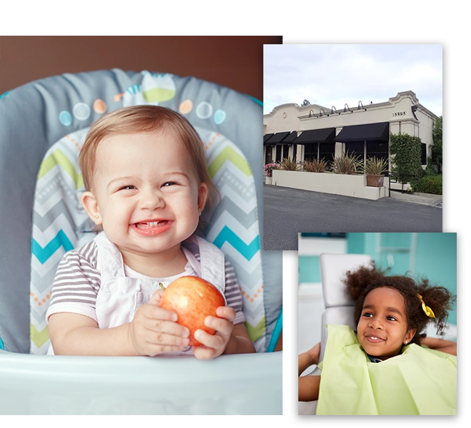 Front Of Los Gatos Office And Happy Patients Collage